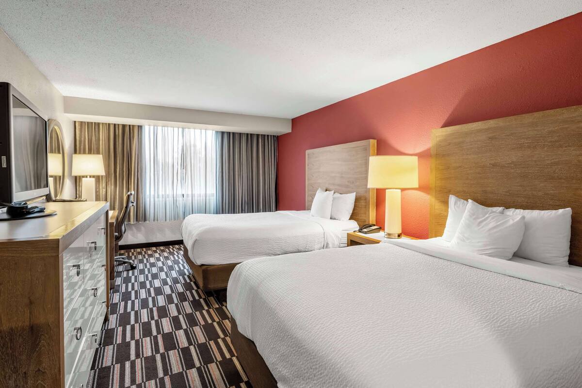 Room, 2 Queen Beds | 1 bedroom, pillowtop beds, desk, laptop workspace