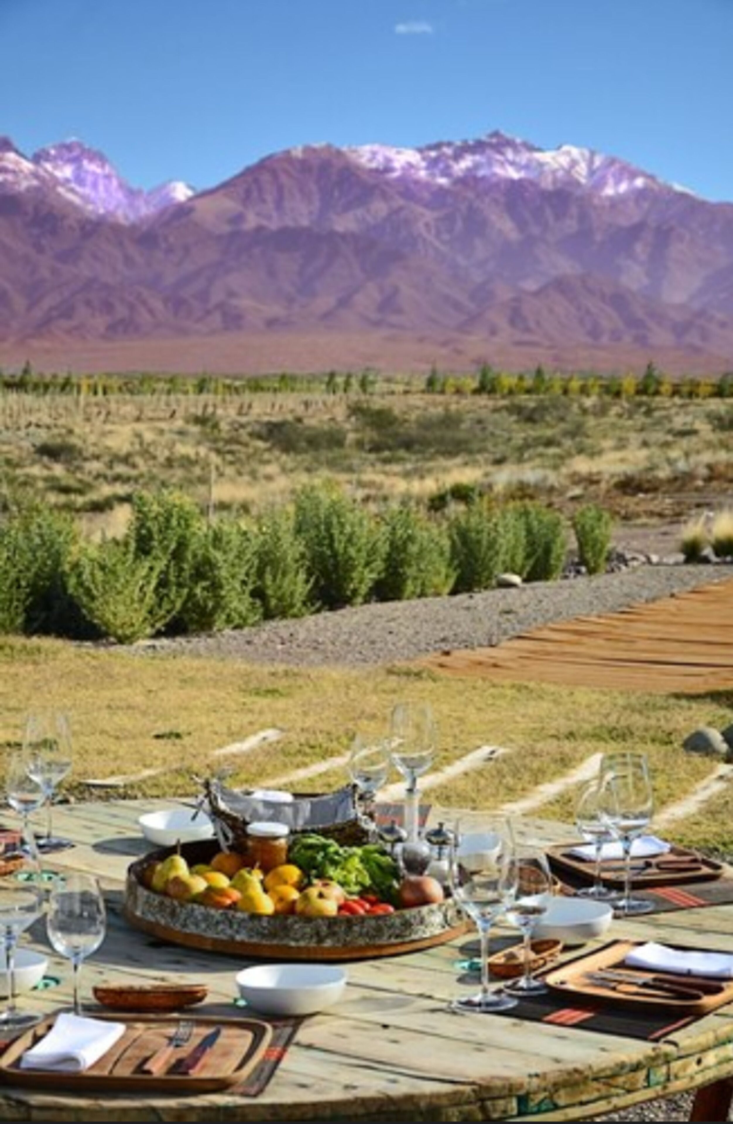 Opções para refeição ao ar livre