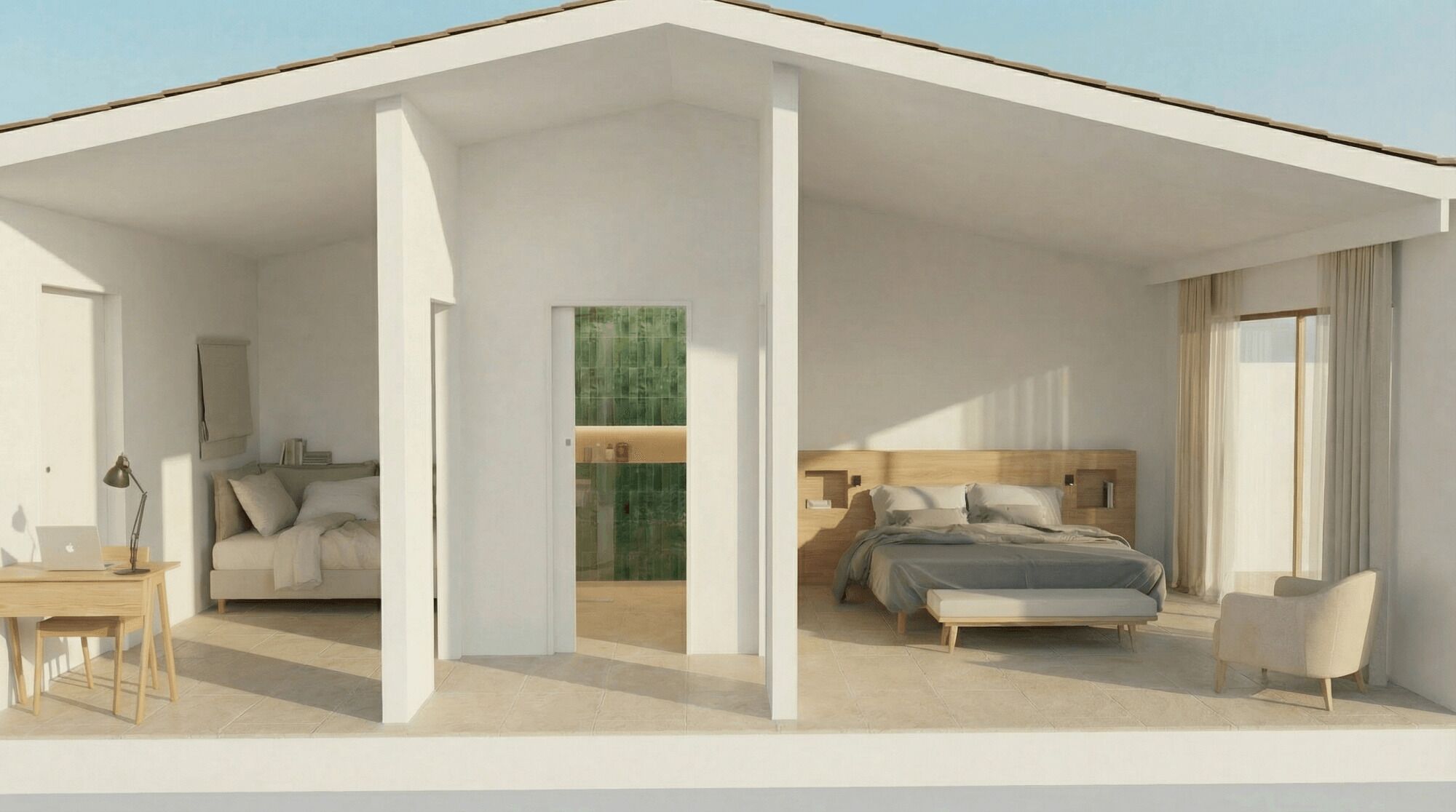 Family Room, 2 Bedrooms, Non Smoking | Minibar, in-room safe, free WiFi, bed sheets