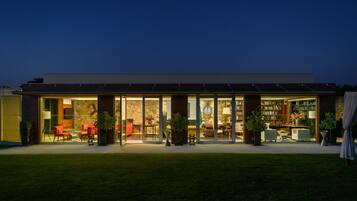 Front of property – evening/night