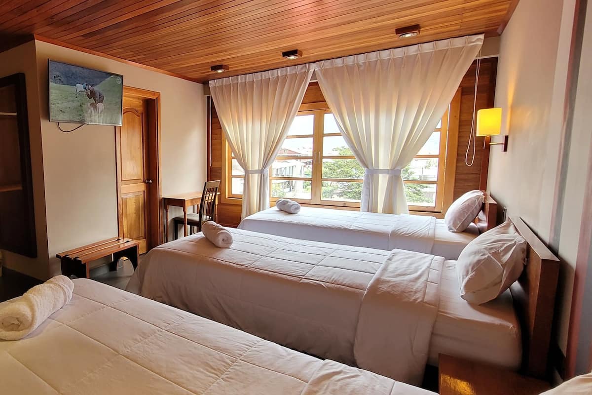 Basic Triple Room | 1 bedroom, down comforters, pillowtop beds, individually furnished