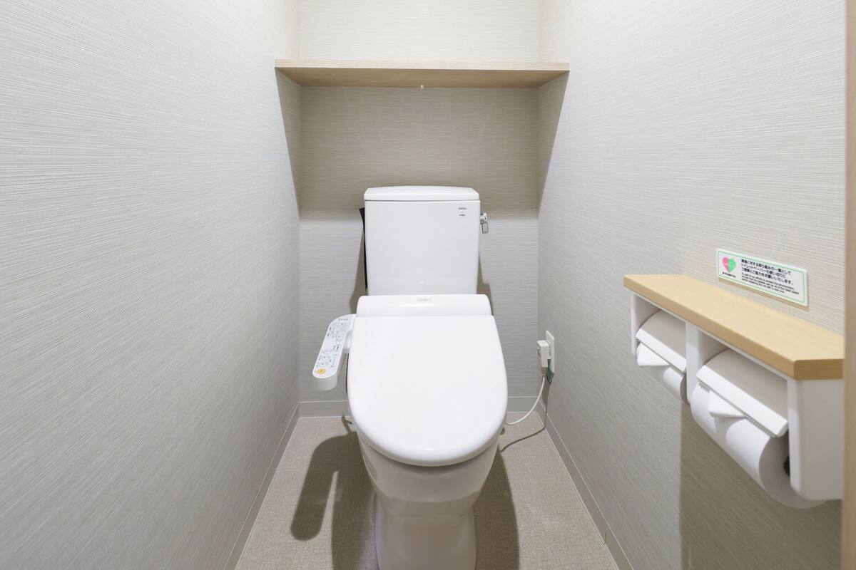 free toiletries, hair dryer, slippers, bidet