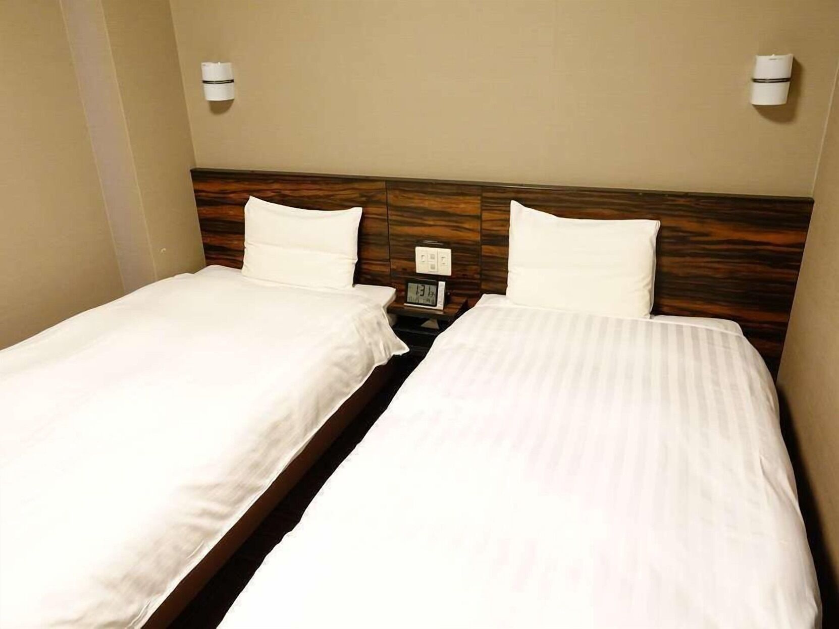 Down duvets, desk, blackout curtains, iron/ironing board