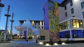Front of property – evening/night