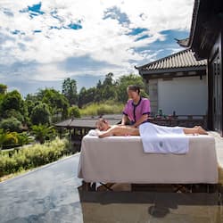 Behandelingskamers voor koppels, lichaamsbehandelingen, aromatherapie