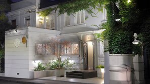 Front of property – evening/night