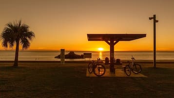 Beach nearby, white sand