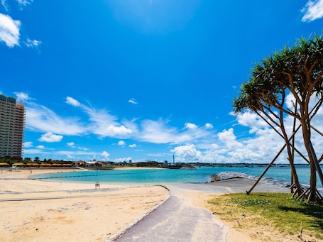 Beach nearby, white sand