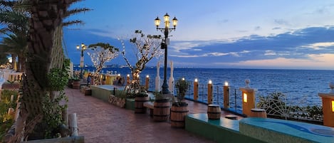 Vue sur la ville depuis l’hébergement