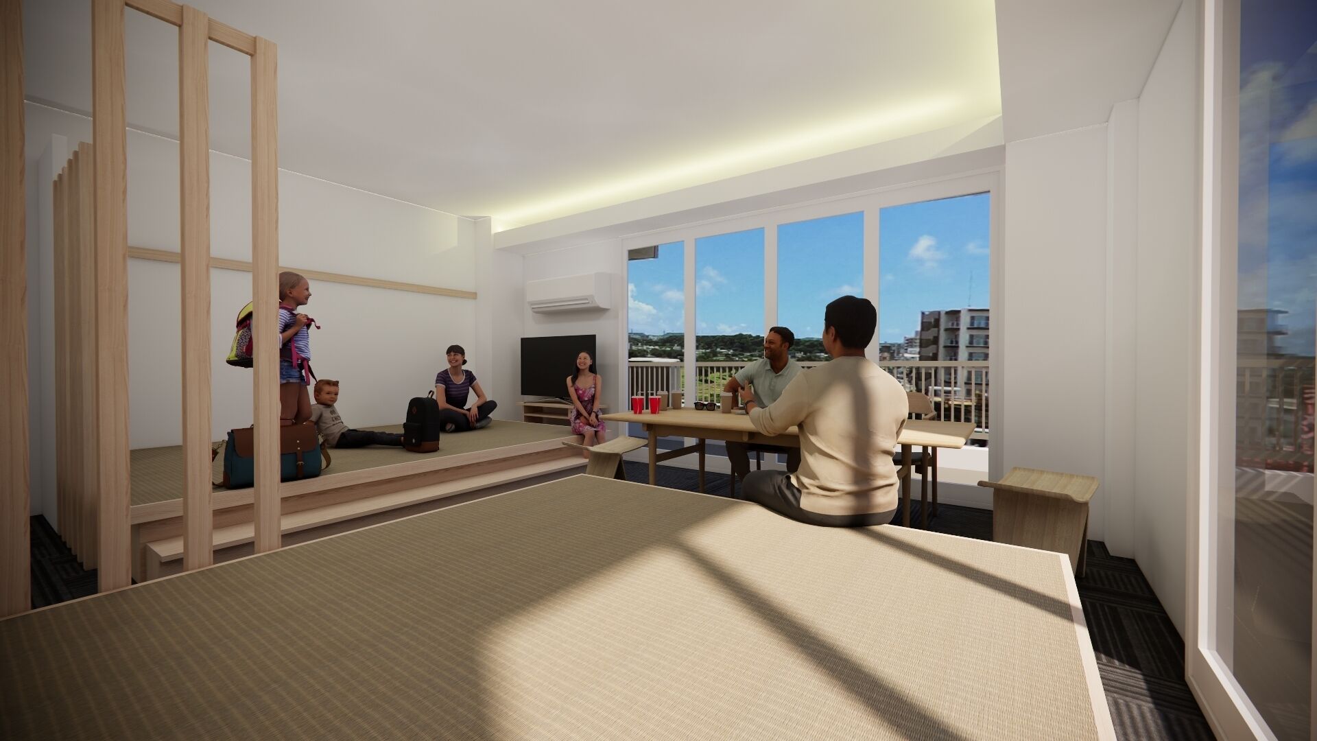 Down comforters, individually decorated, individually furnished, desk