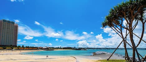 Playa en los alrededores y playa de arena blanca