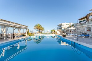 2 outdoor pools, open 9:30 AM to 8:00 PM, pool umbrellas, sun loungers