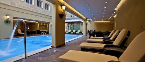 Indoor pool, outdoor pool