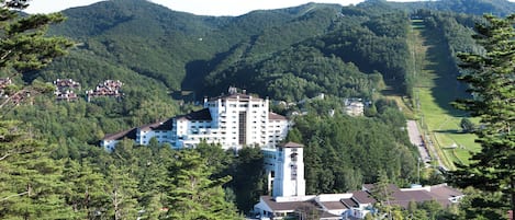 Blick von der Unterkunft