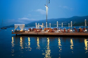 Private beach, free beach cabanas, sun loungers, beach umbrellas