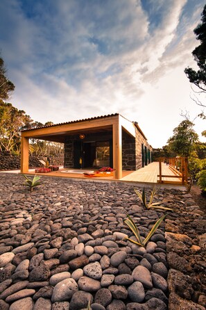 Luxury Villa, 2 Bedrooms, Ocean View, Oceanfront | Terrace/patio - Pocinhobay (Madalena)