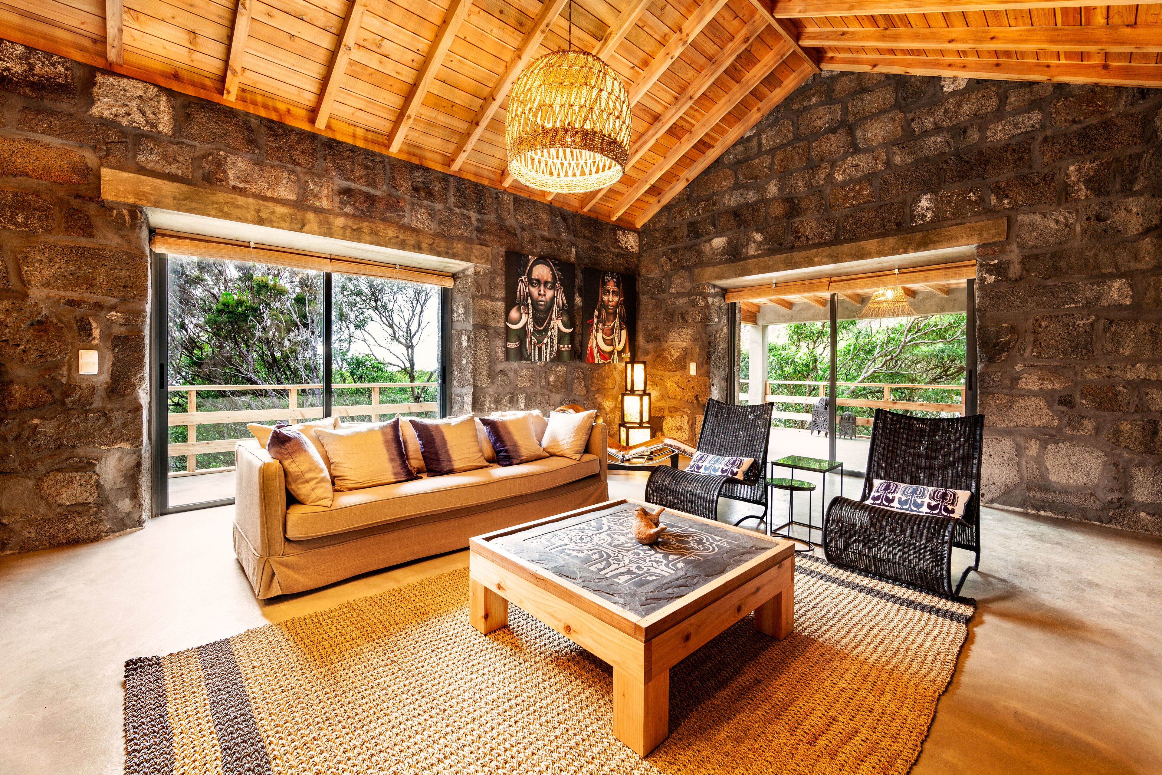 Villa Luxe, 2 chambres, vue océan, en front de mer | Literie de qualité supérieure, coffres-forts dans les chambres