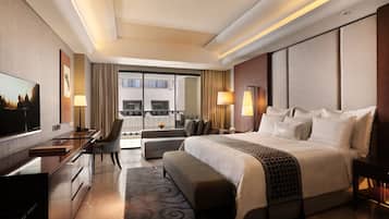 Premium bedding, free minibar, in-room safe, desk