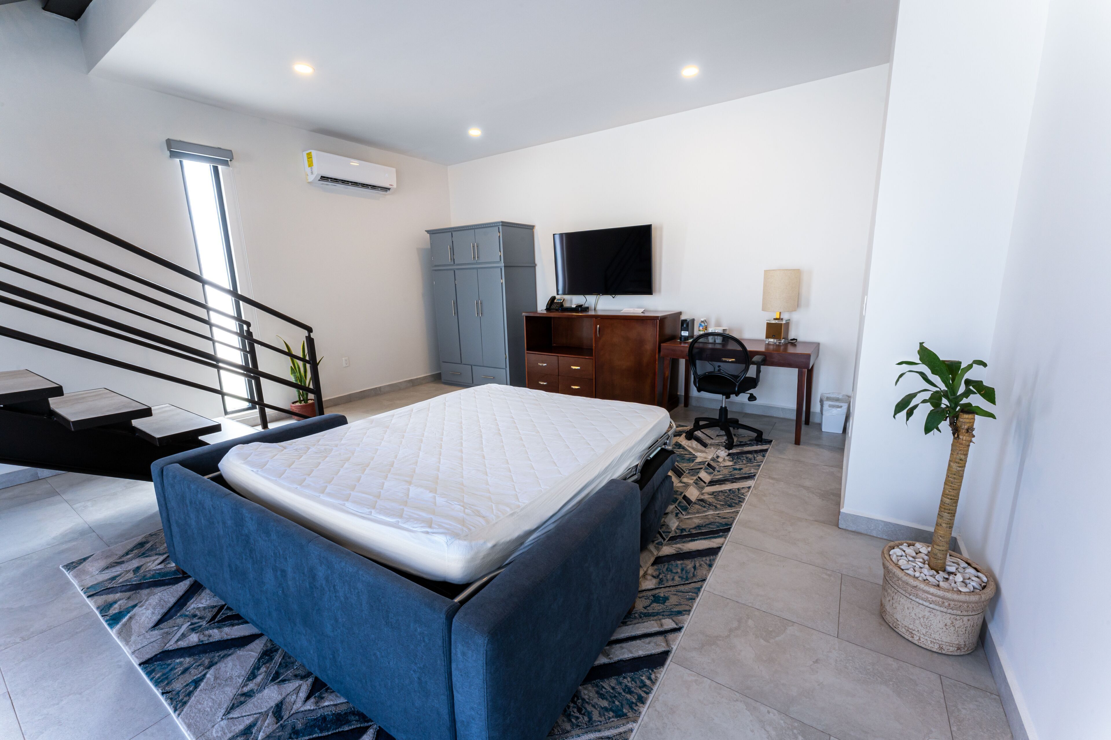 Premium bedding, down comforters, pillowtop beds, individually decorated