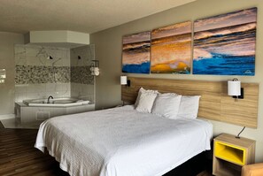 Egyptian cotton sheets, premium bedding, pillow-top beds, in-room safe