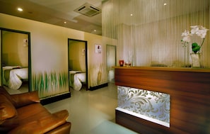 Réception du spa