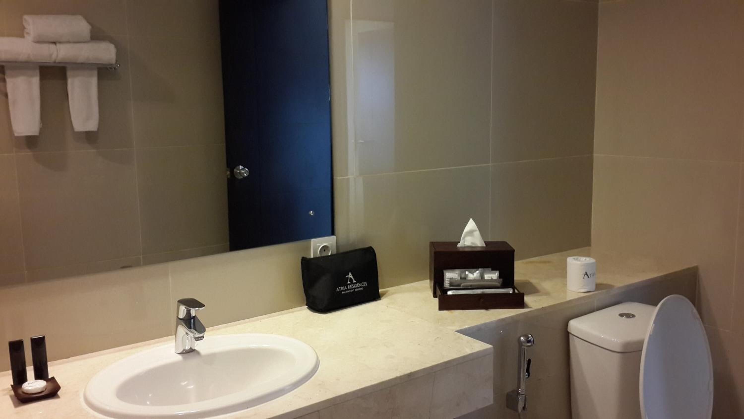 free toiletries, hair dryer, bathrobes, slippers