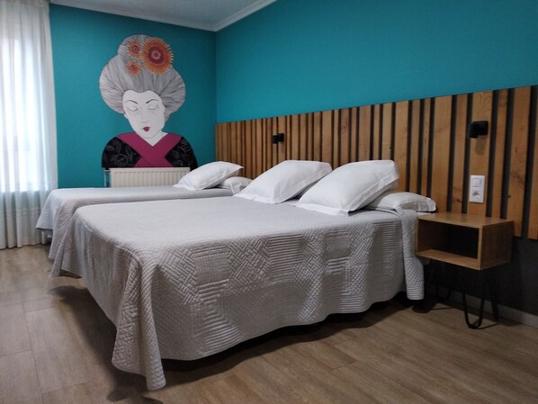 Individually decorated, desk, rollaway beds, free WiFi