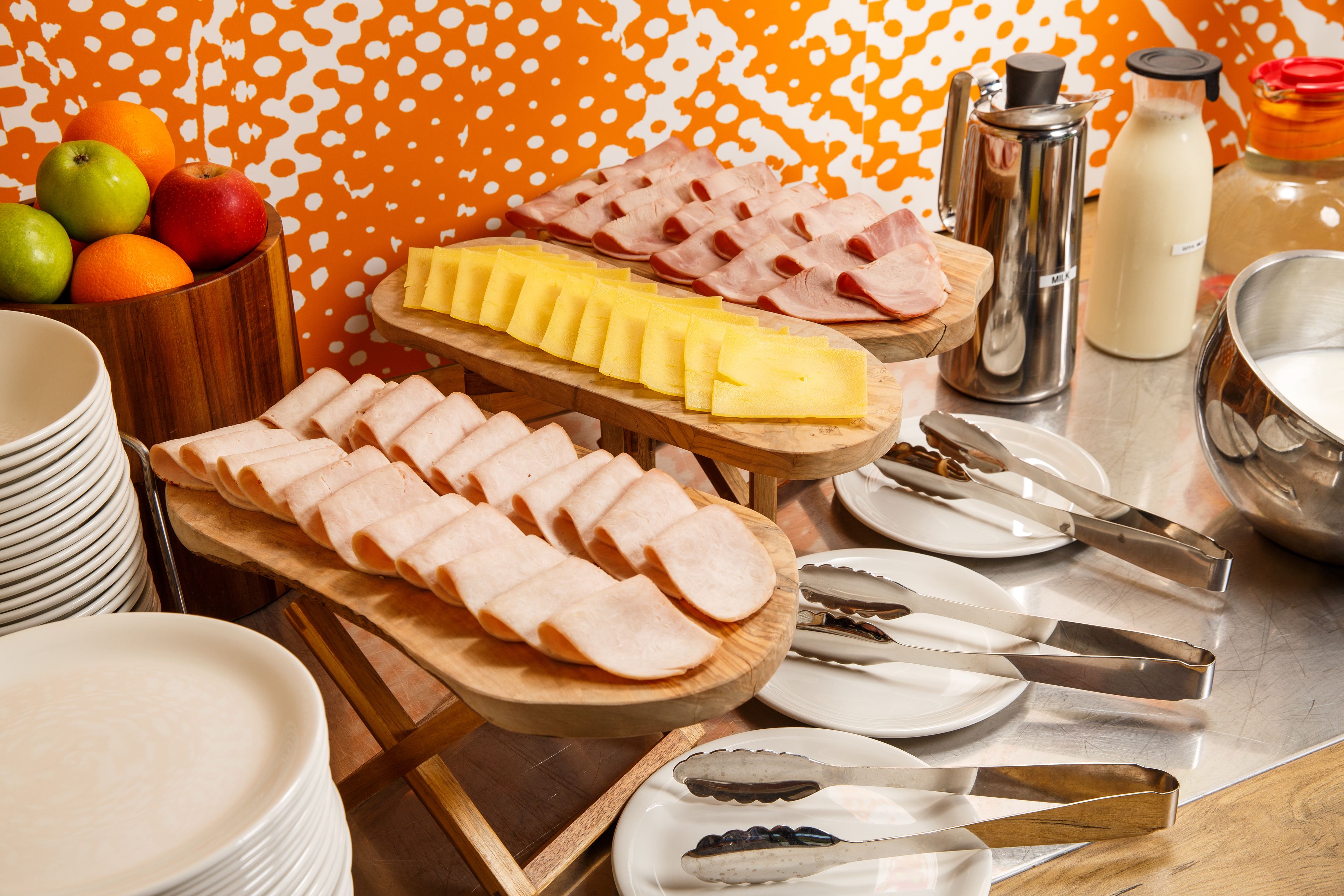 daily continental breakfast (gbp 8.50 per person)