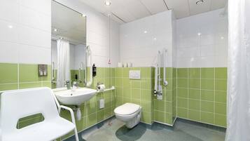 Desk, free WiFi, bed sheets