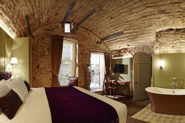 Casa geminada superluxo, 2 quartos | 1 quarto, roupas de cama de algodão egípcio, cofres nos quartos
