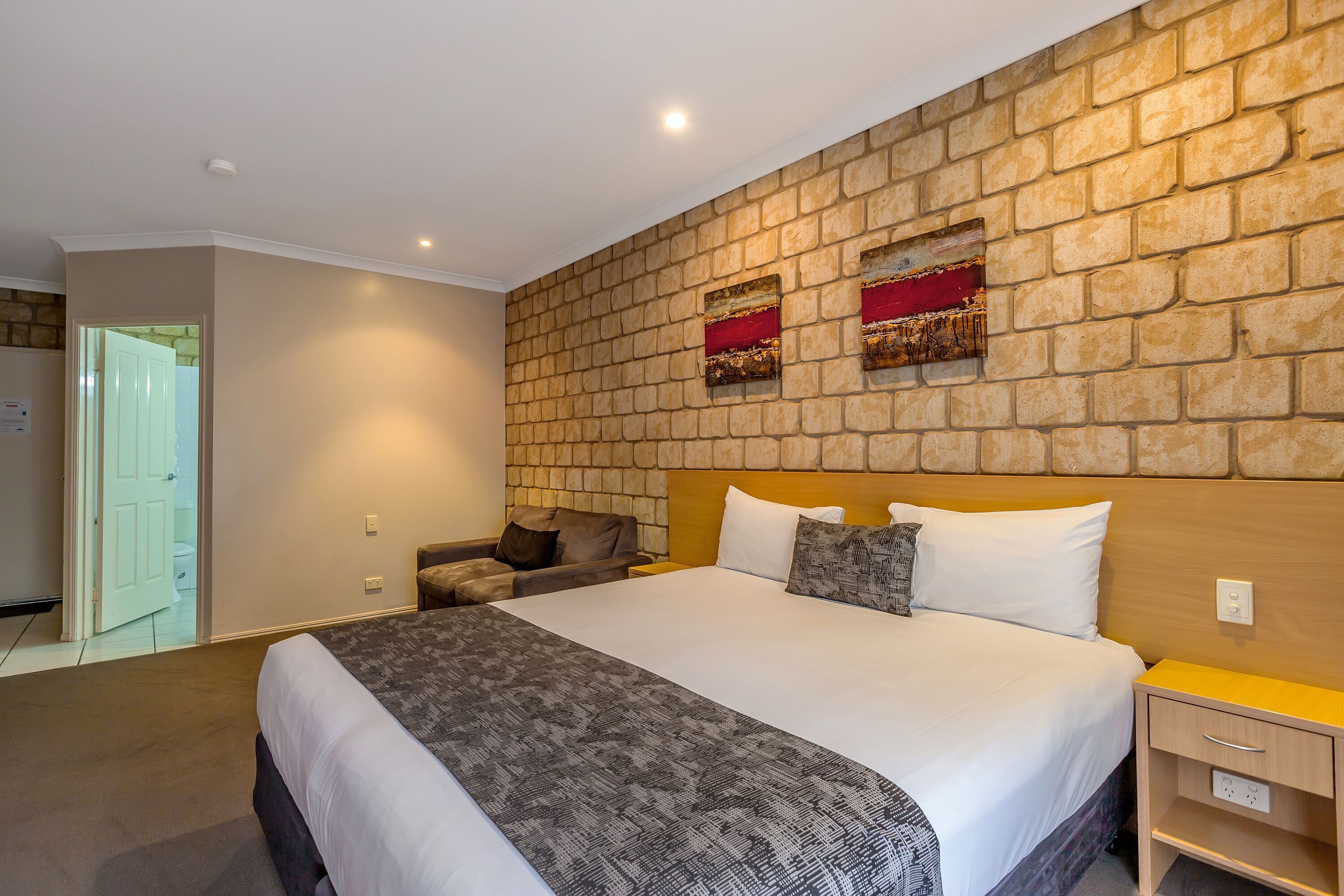 Down comforters, pillowtop beds, in-room safe, individually decorated