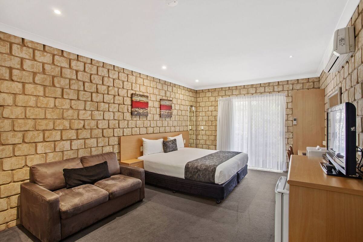 Down comforters, pillowtop beds, in-room safe, individually decorated