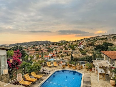 Cyprus Villages Hotel & Restaurant - Central Location - Bed & Breakfast - With Access To Pool And Stunning Views