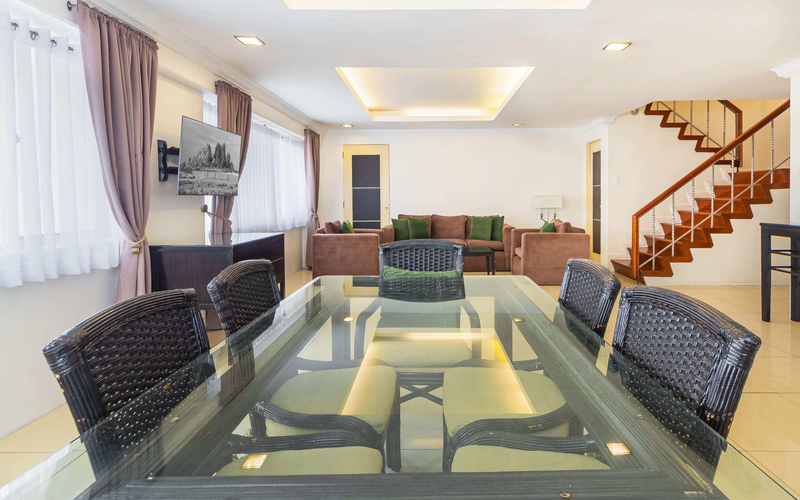 Penthouse, 3 Bedrooms | Living area