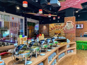 Morgenmadsbuffet hver dag mod et gebyr