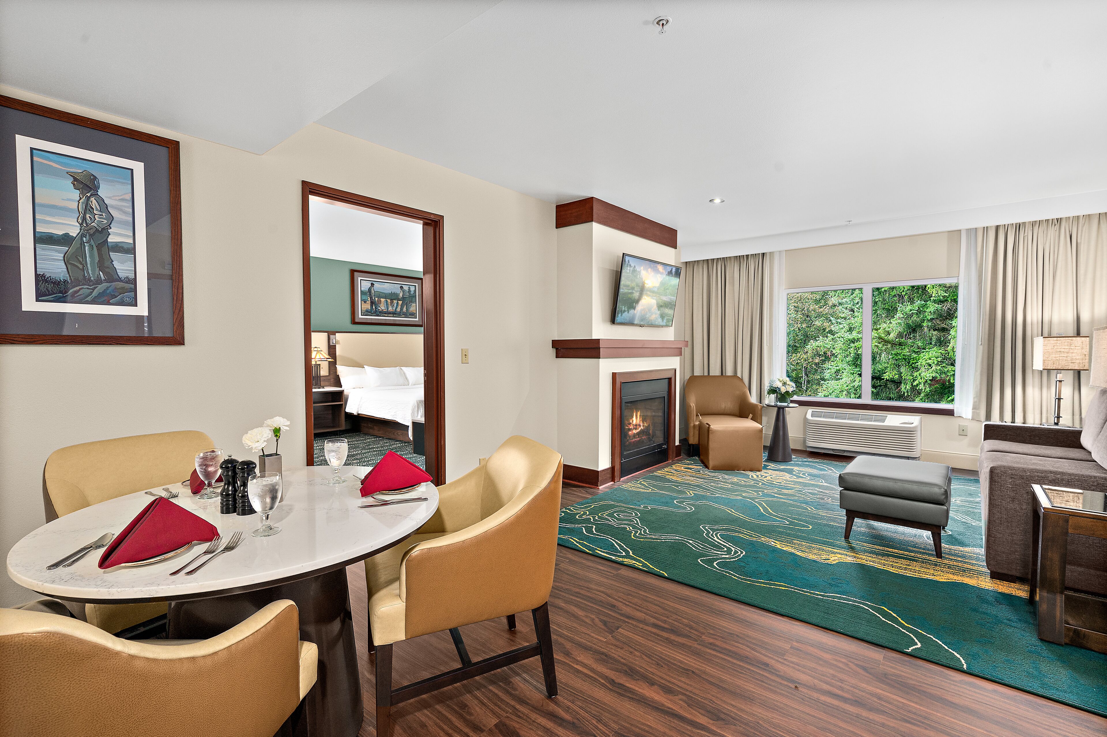 케이블 채널 시청이 가능한 43인치 평면 TV, TV