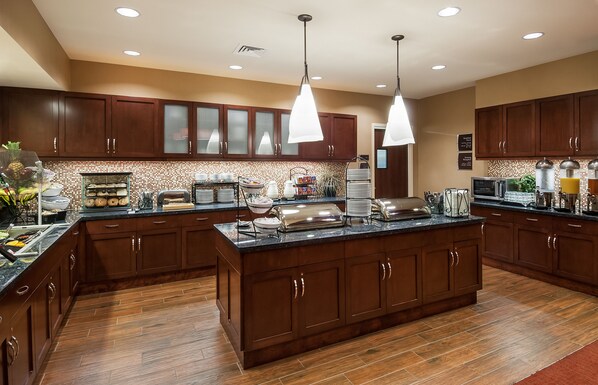 Free daily on-the-go breakfast 