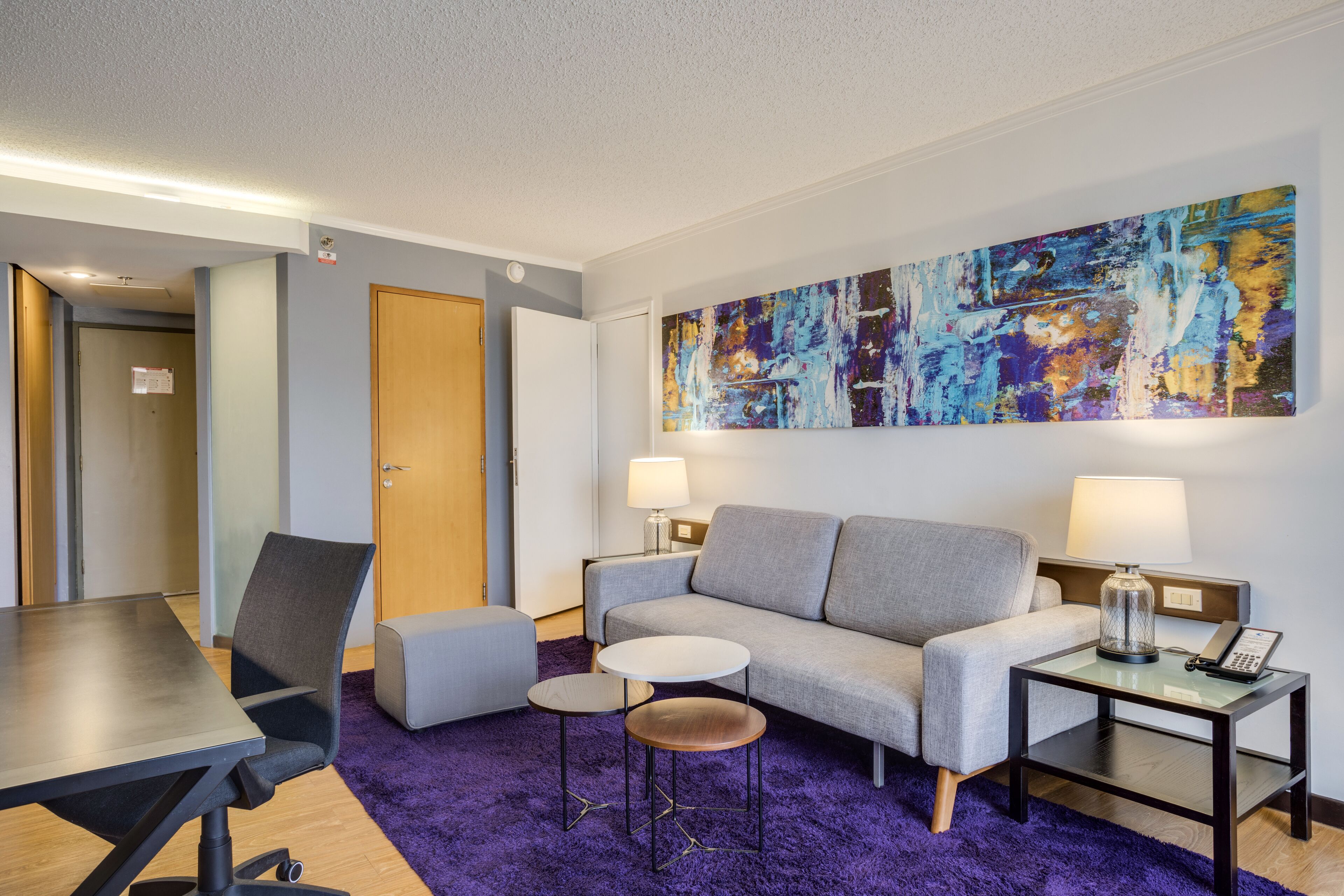 suite king | living area | flat-screen tv