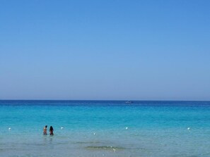 Beach nearby, sun-loungers, beach umbrellas