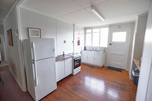 Family Cabin, 3 Bedrooms | Private kitchen | Fridge, microwave, toaster