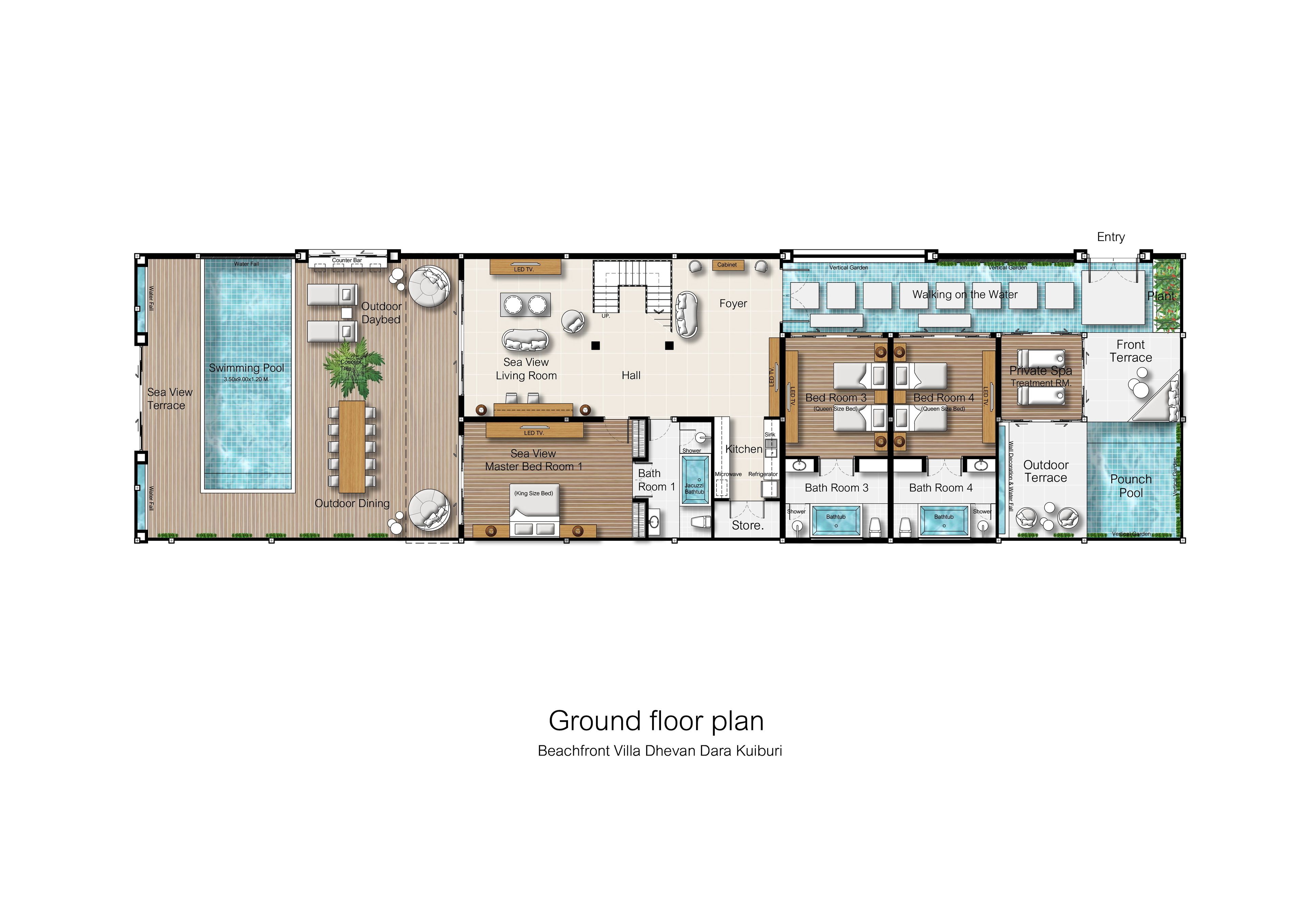 luxury villa | floor plan
