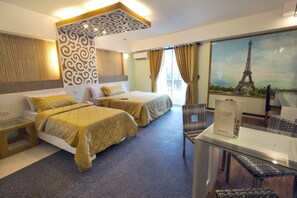 In-room safe, desk, laptop workspace, blackout drapes - Eurotel Boracay (Boracay Island)
