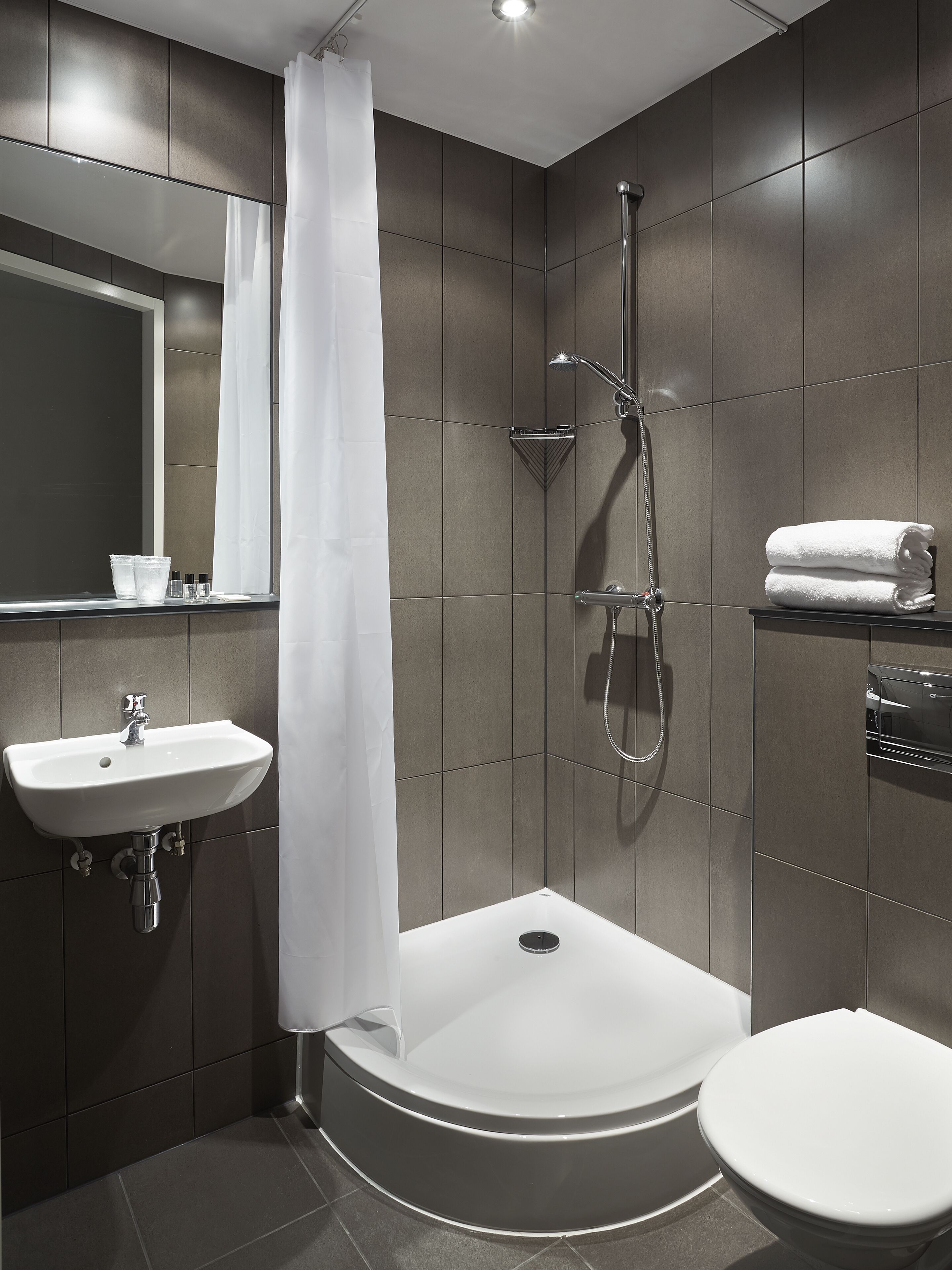 free toiletries, hair dryer, towels, soap