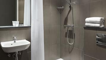 Free toiletries, hair dryer, towels, soap