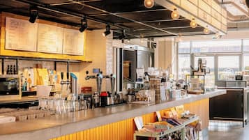 Breakfast, lunch and dinner served