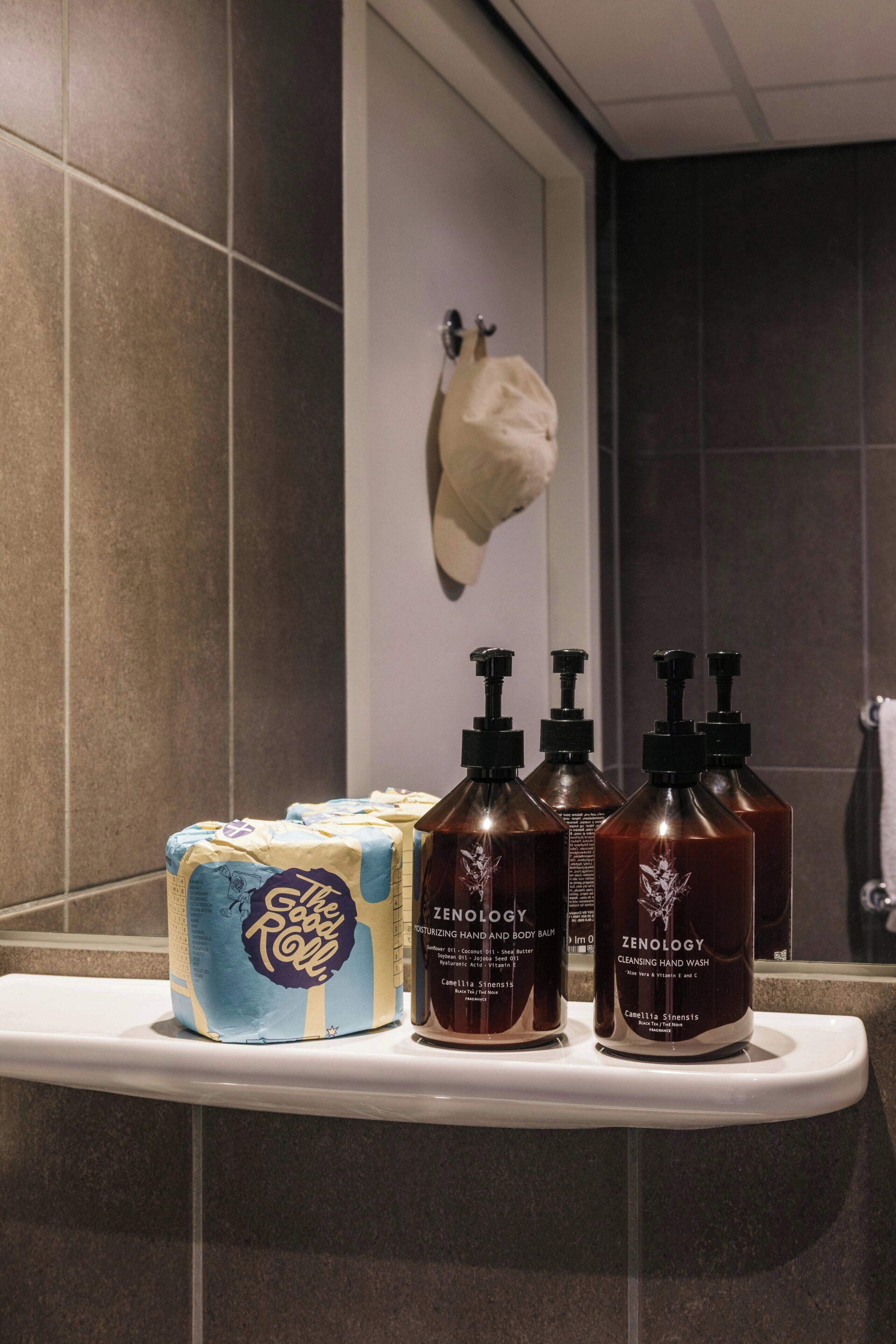 Free toiletries, hair dryer, towels, soap