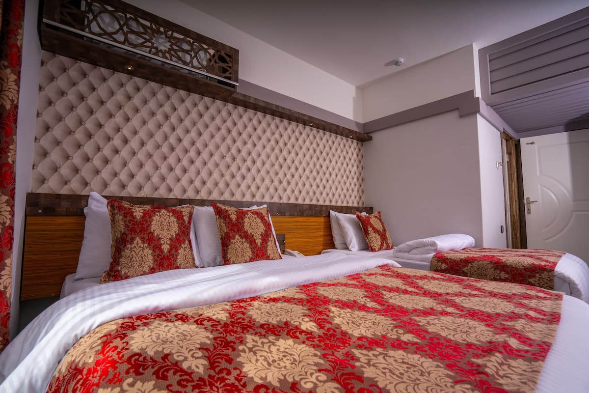 Minibar, desk, iron/ironing board, free WiFi