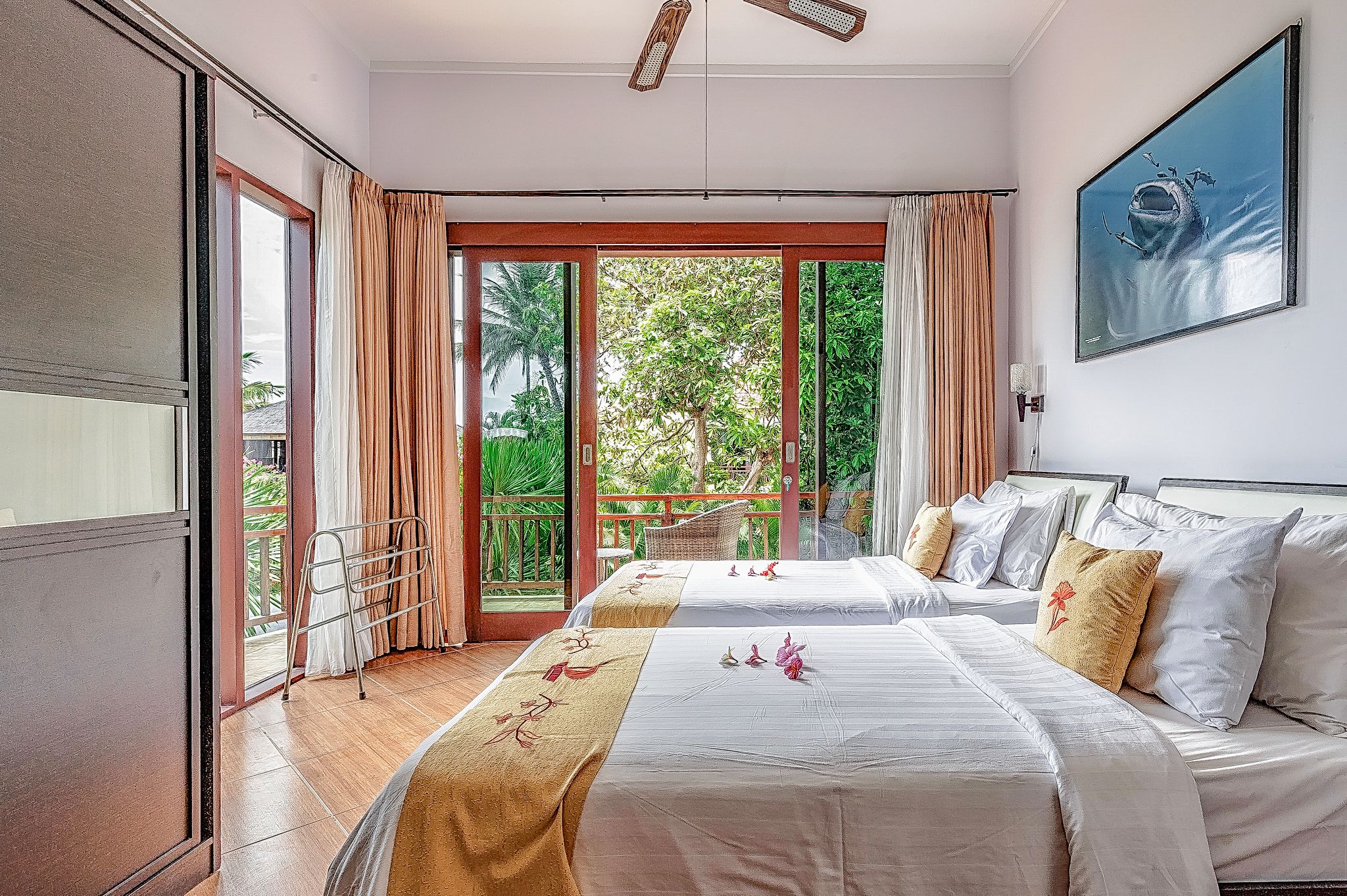 family villa, 2 bedrooms, kitchen, poolside | view from room