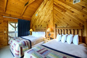 Standard Room, 2 Queen Beds, Non Smoking | Desk, free WiFi, bed sheets - Cliffview Resort (Campton)