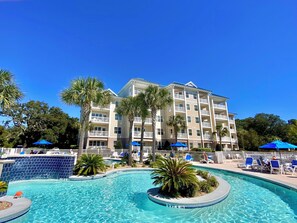Indoor pool, 2 outdoor pools, pool umbrellas, sun loungers